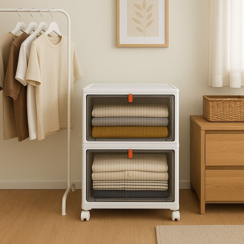 Lunaro Metal & Plastic Racks - White