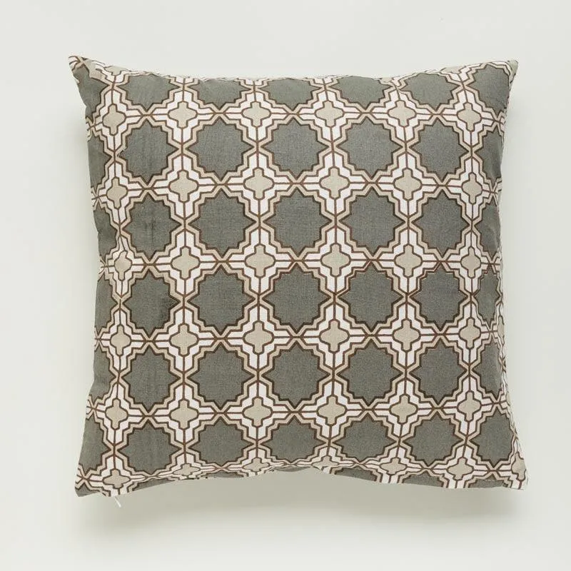 Marrakesh Tile Cushion Cover (Brown) - Set Of Two media 3