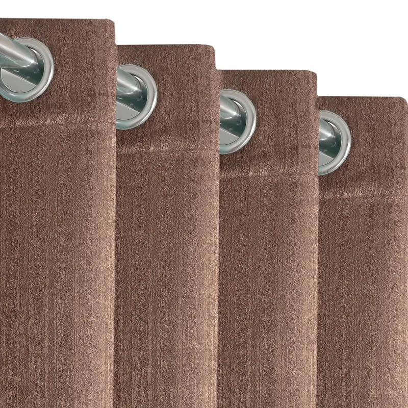 Saral Home Auriel Room Darkening Curtain - Taupe media 4