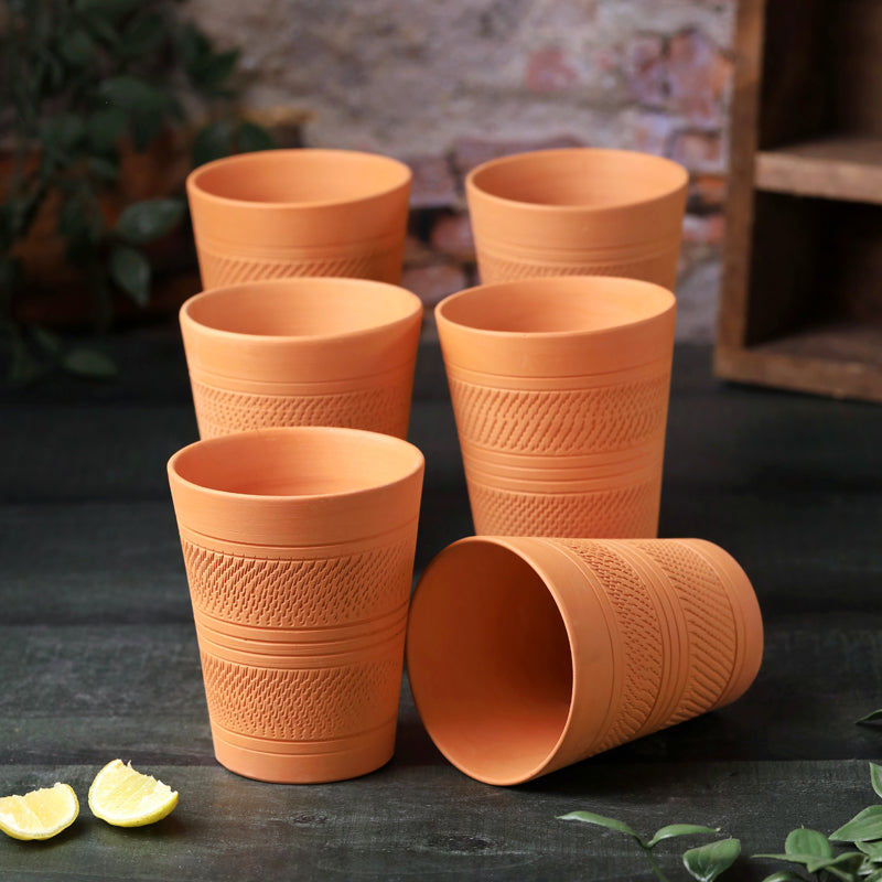 Matki Terracotta Glass (350 mL) - Set Of Six media 3