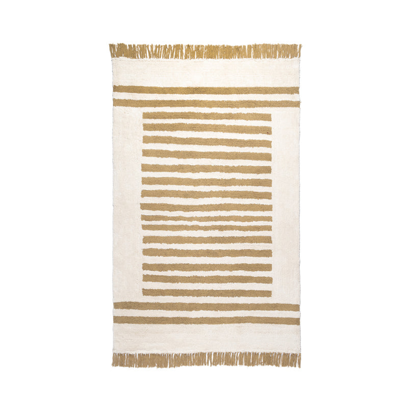 Striata Handwoven Cotton Rug - 3 x 5 ft