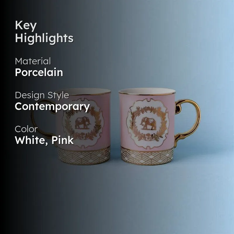 Tusker Porcelain Coffee Mug (450 mL Each) - Set of Two media 2