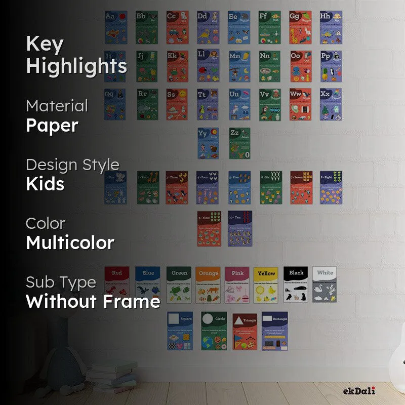 Learn & Play Wall Poster - Set of Forty Eight media 2