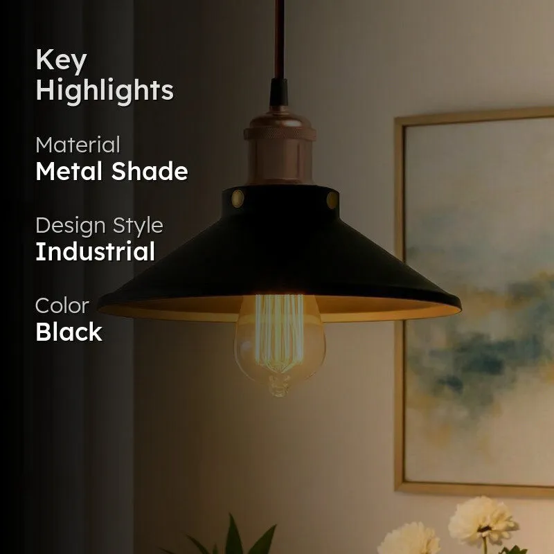 Iris Metal Ceiling Lamp - Black/Bronze media 2