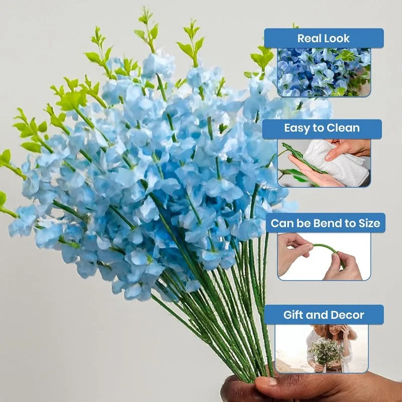 Lysara Artificial Flower (Blue) - Set Of Four media 5