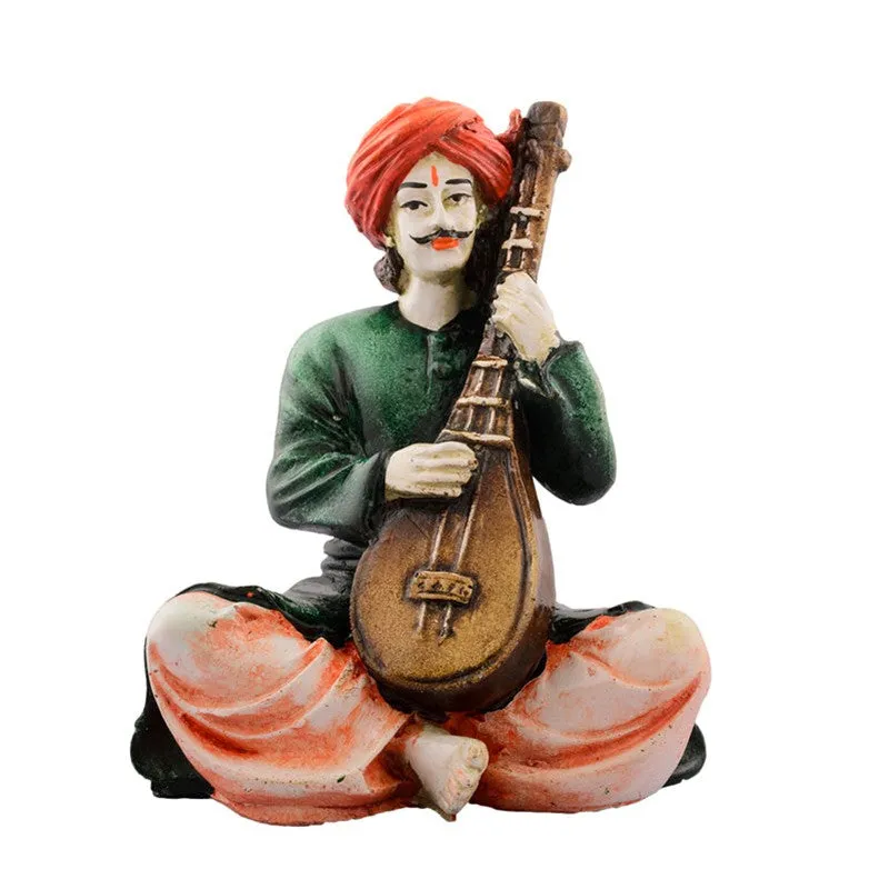 Rajasthani Aalap Polyresin Showpiece media 3