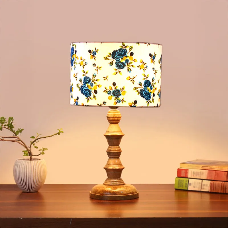 Fleur Timber Wooden Table Lamp - Multicolor media 2
