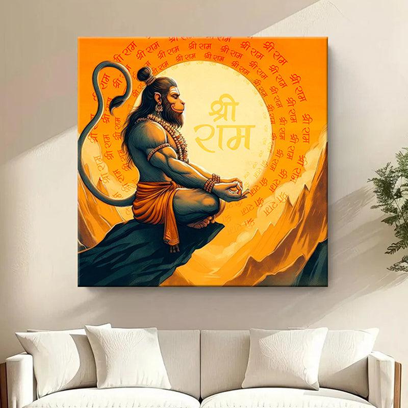 Cosmic Hanuman Wall Painting