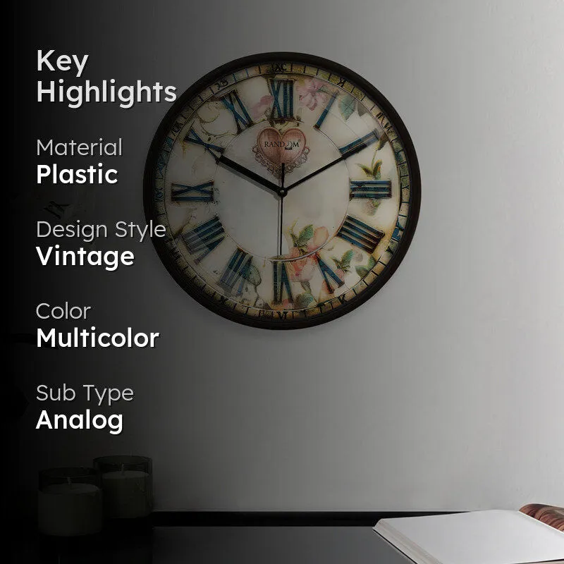 Micah Floral Wall Clock media 2