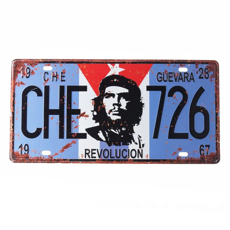 Che 726 Number Plate Metal Wall Accent media 3