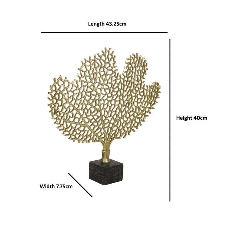 Hritha Tree Showpiece - Gold media 4