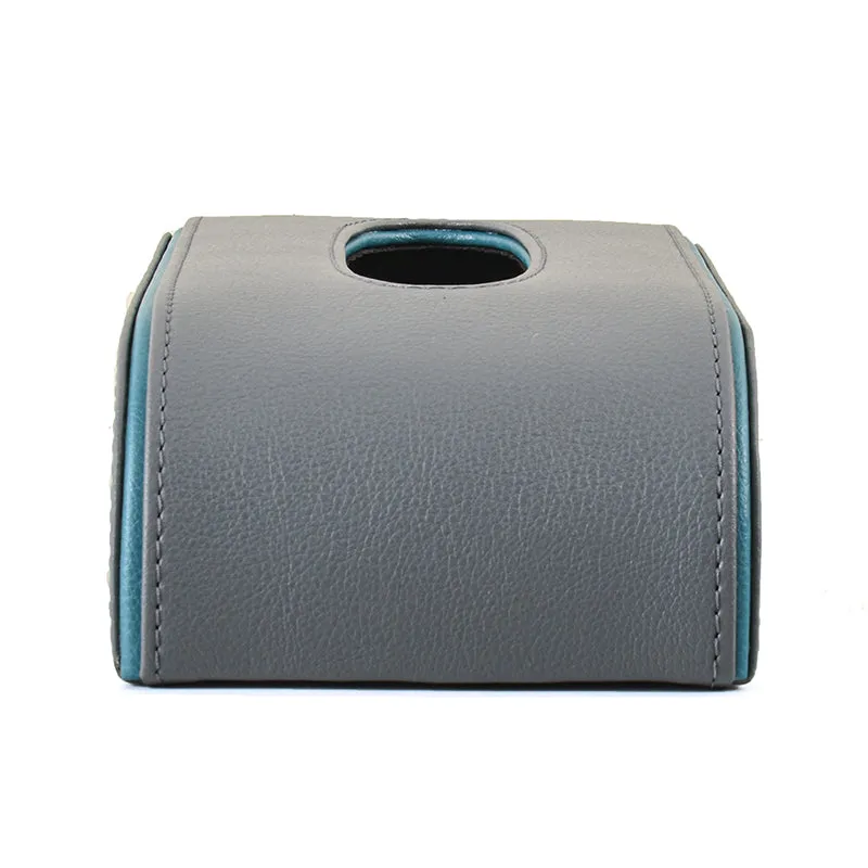 Tisca Curve Faux Leather Tissue Box - Grey media 6