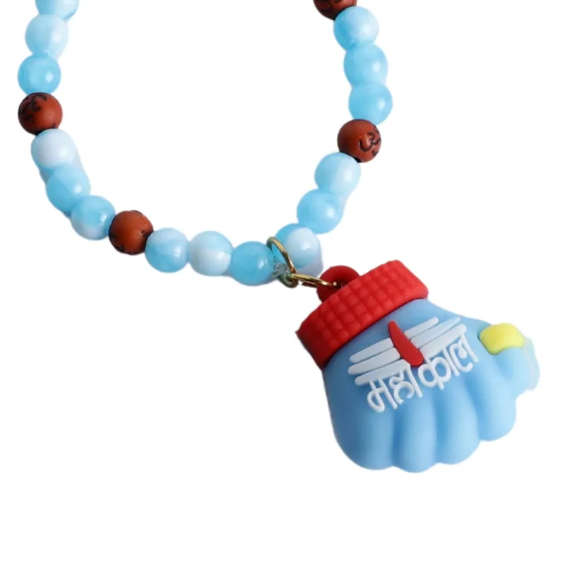 Mahakal Rakhi with Roli Chawal - Two Piece Set media 5