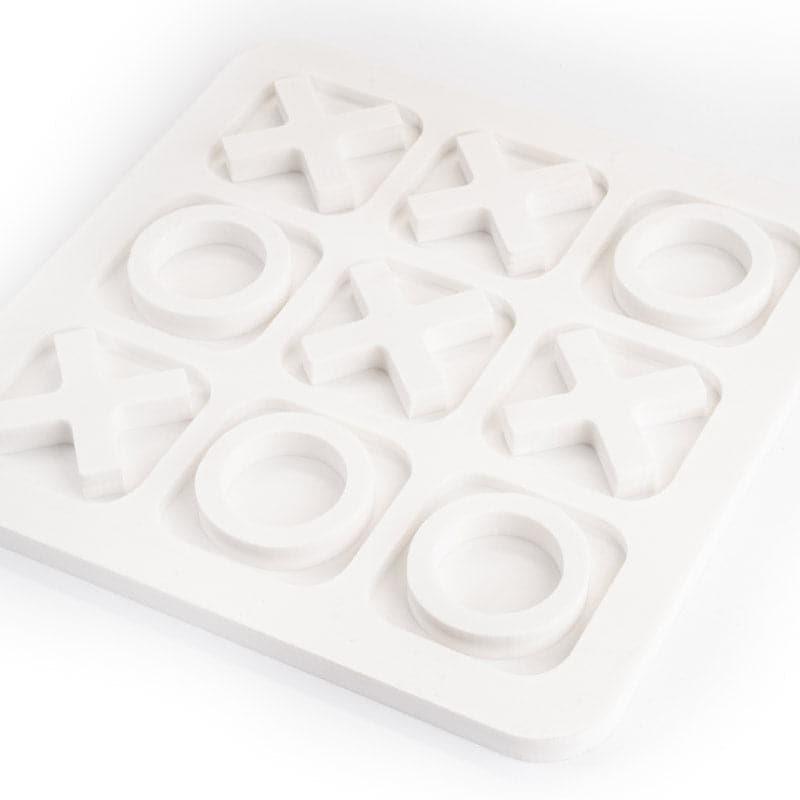 Fenby Tic Tac Toe Table Accent - White media 4