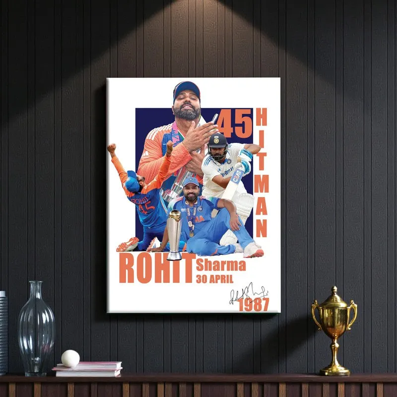 Rohit Sharma Canvas Wall Art media 3