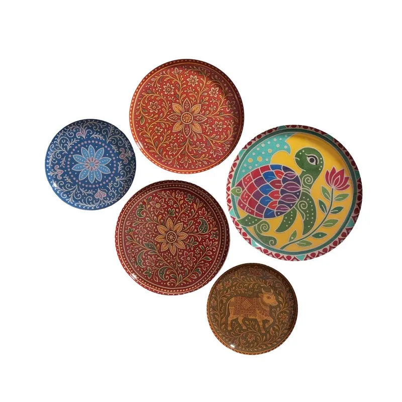 Blooming Vines Art Plates - Set of Five media 4