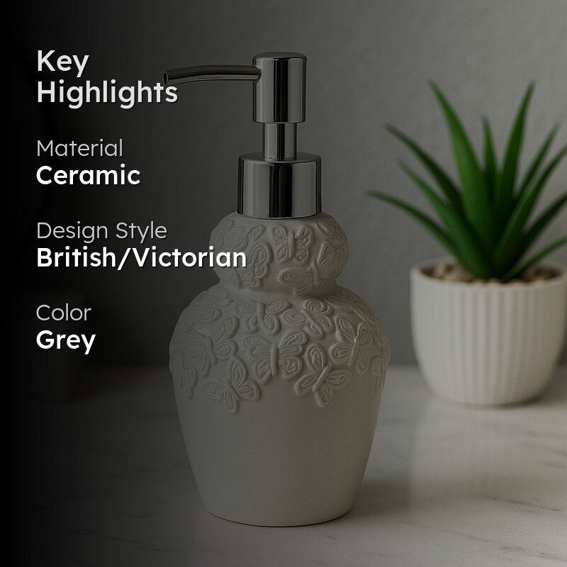 Floral Luxe Soap Dispenser - Ivory image 2