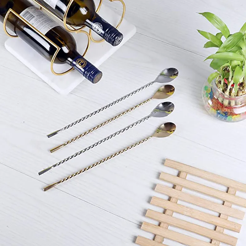 Mixline Bar Spoon (Gold,Nickel) - Set Of Four media 1