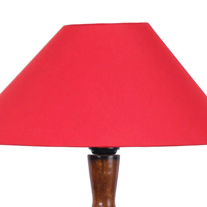 Deira Vintage Wooden Floor Lamp - Red media 6