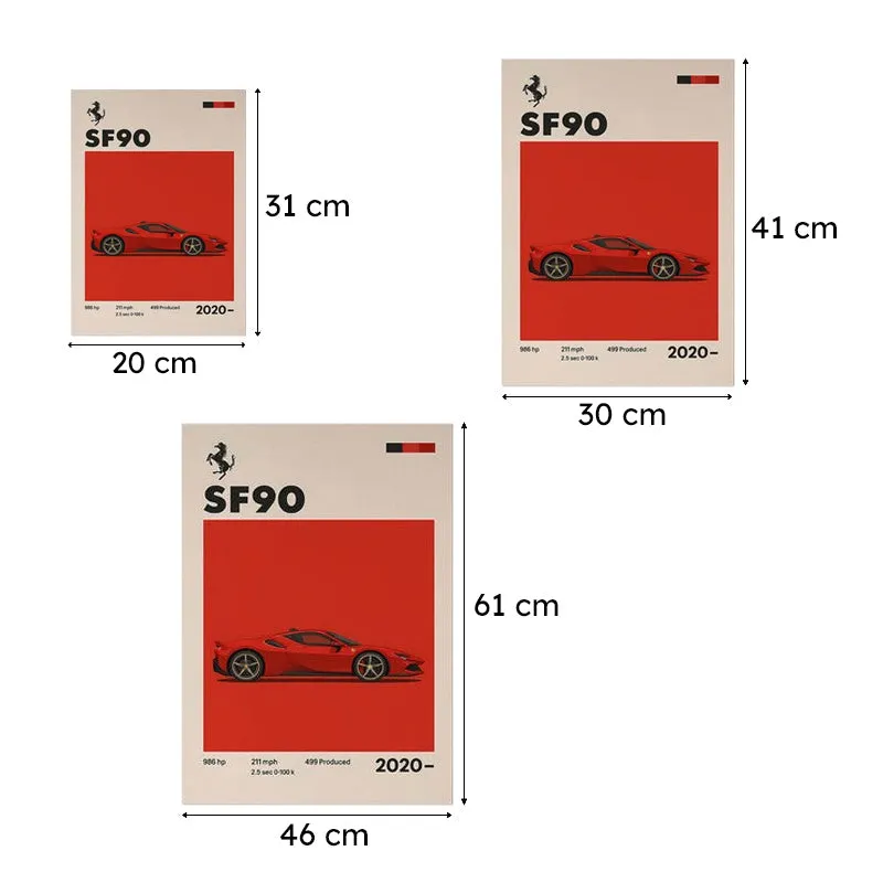 Ferrari SF90 Wall Poster media 9