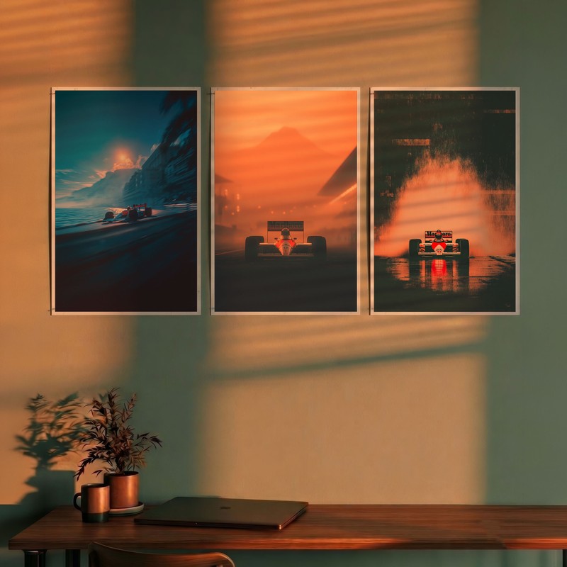 Motion Mirage Cars Polymer Wall Poster