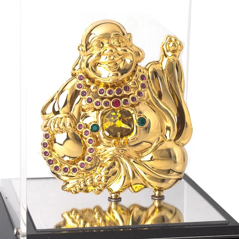 GoldenBudhha 24K Gold Plated Mild Steel Showpiece media 5