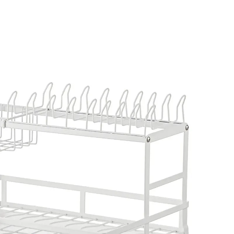 Orho Two Tier Dish Rack - White media 5