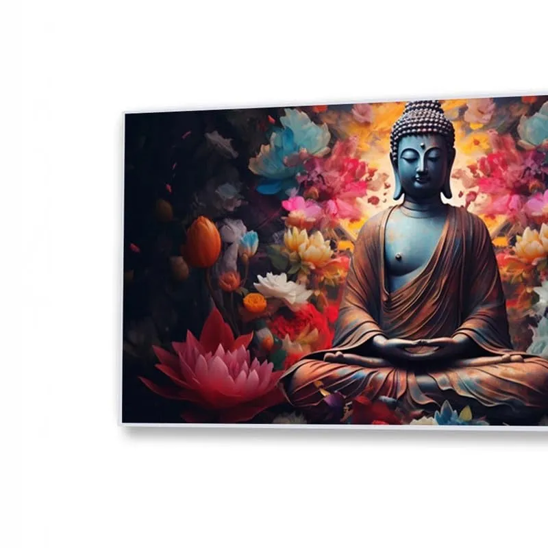 Lotus of Inner Peace Canvas Wall Painting With Frame media 5