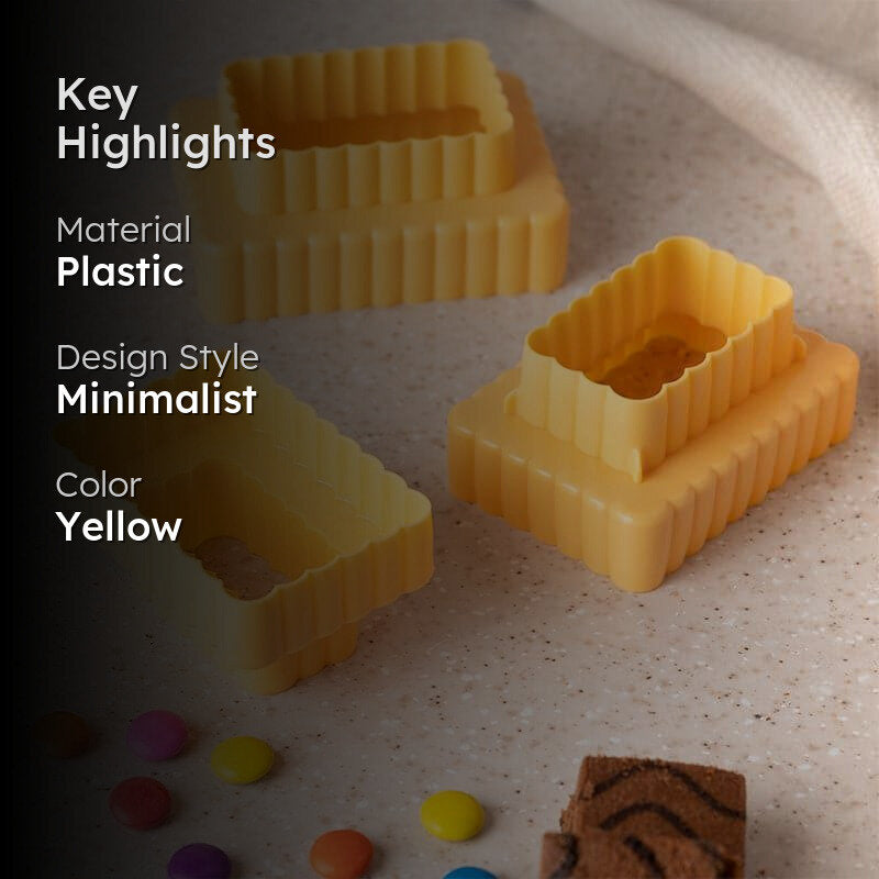 Dough Dip Cookie Cutter (Yellow) - Set Of Six media 2