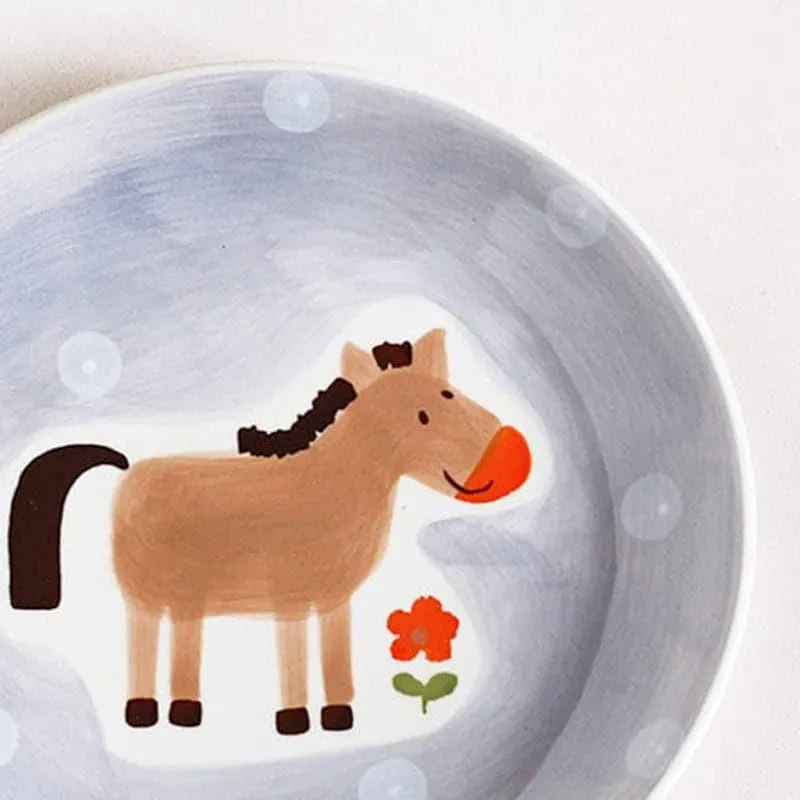 Quirky Farm Handpainted Wall Plate - Horse media 5
