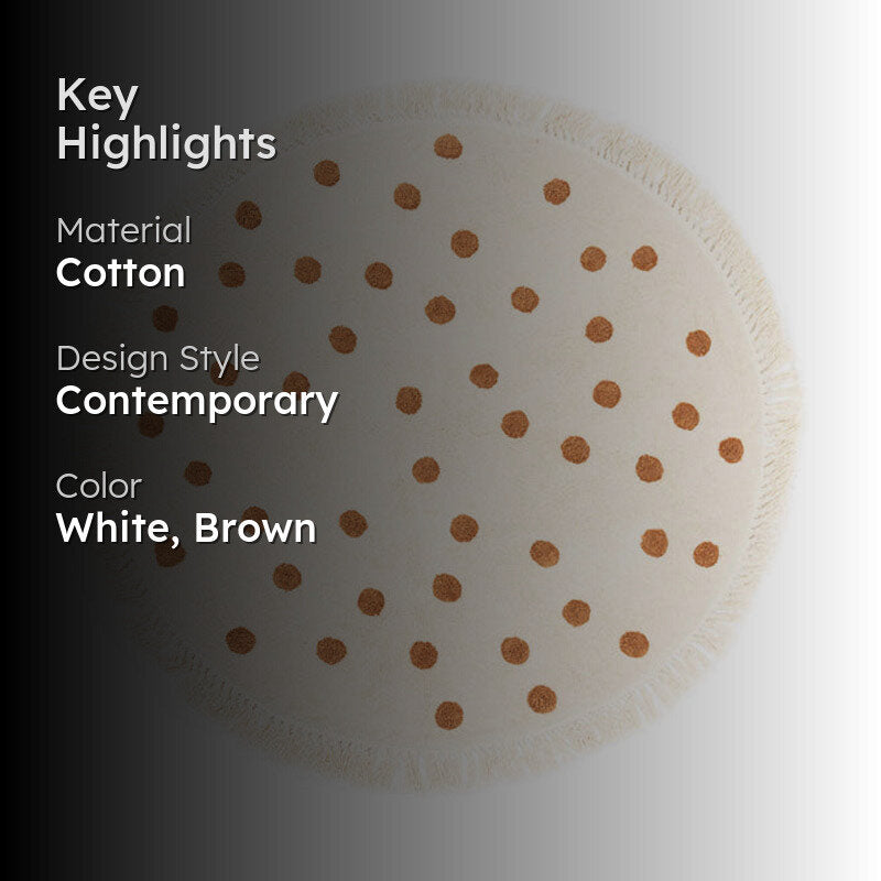 Iliyos Tufted Round Cotton Rug media 2
