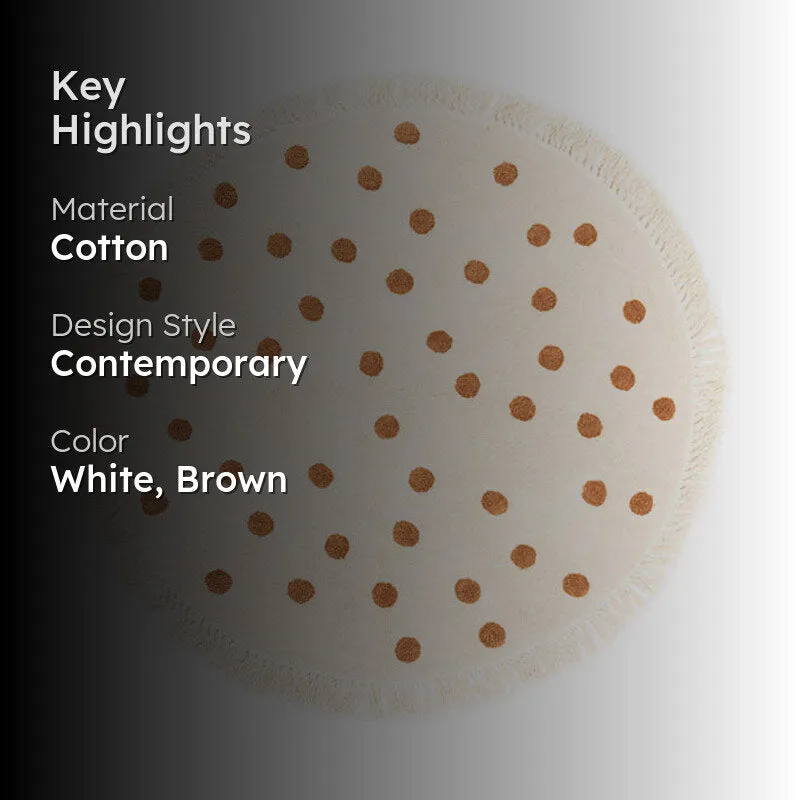 Iliyos Tufted Round Cotton Rug media 2