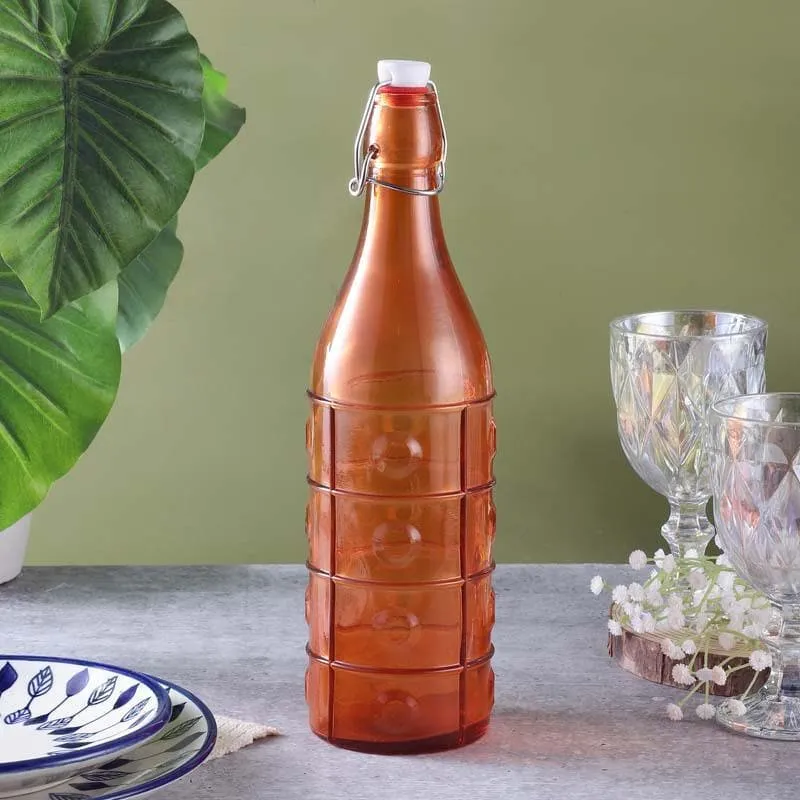 Vintage Fliptop Bottle - Orange media 1