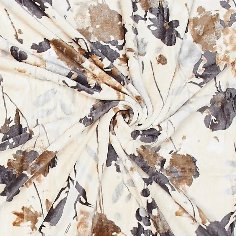 Monte Carlo Beaura Floral Print Polyester Blanket (Multicolor) - 350 GSM media 6