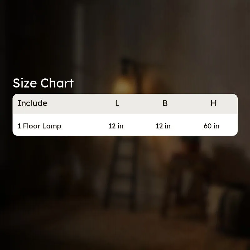 PureLume Wooden Floor Lamp - Brown media 9