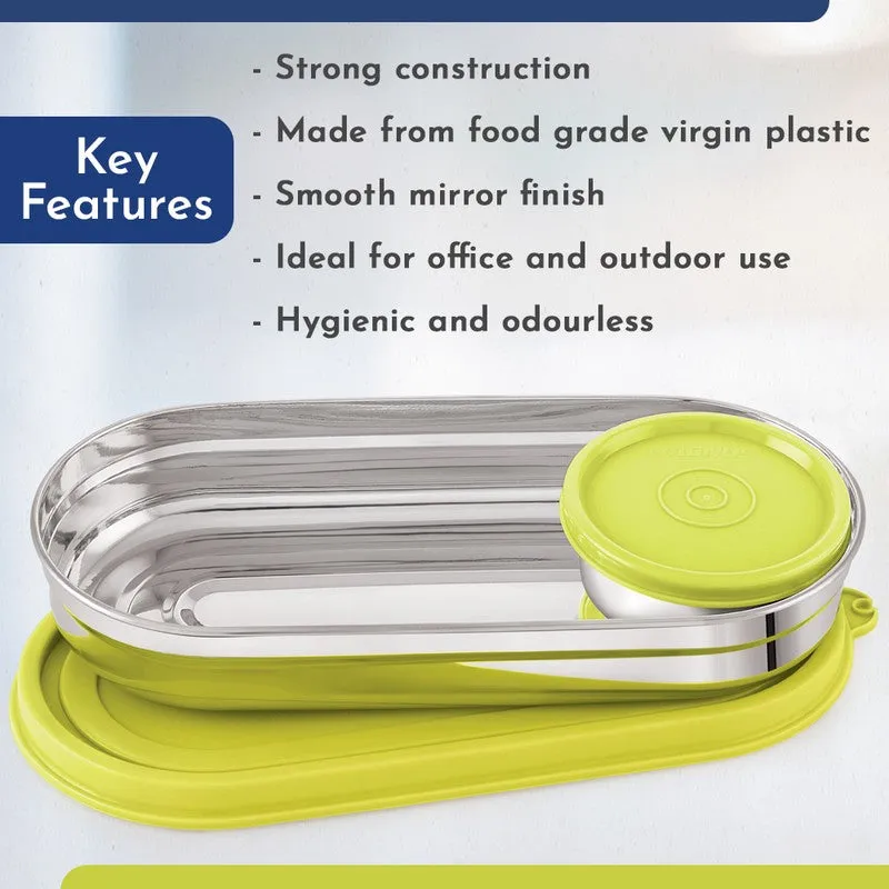 Elvra Go Lunch Box (100 mL,450 mL) - Two Piece Set media 7