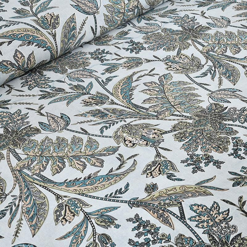 Mohitaa Printed Cotton Bedsheet (Green) - 160 TC media 4