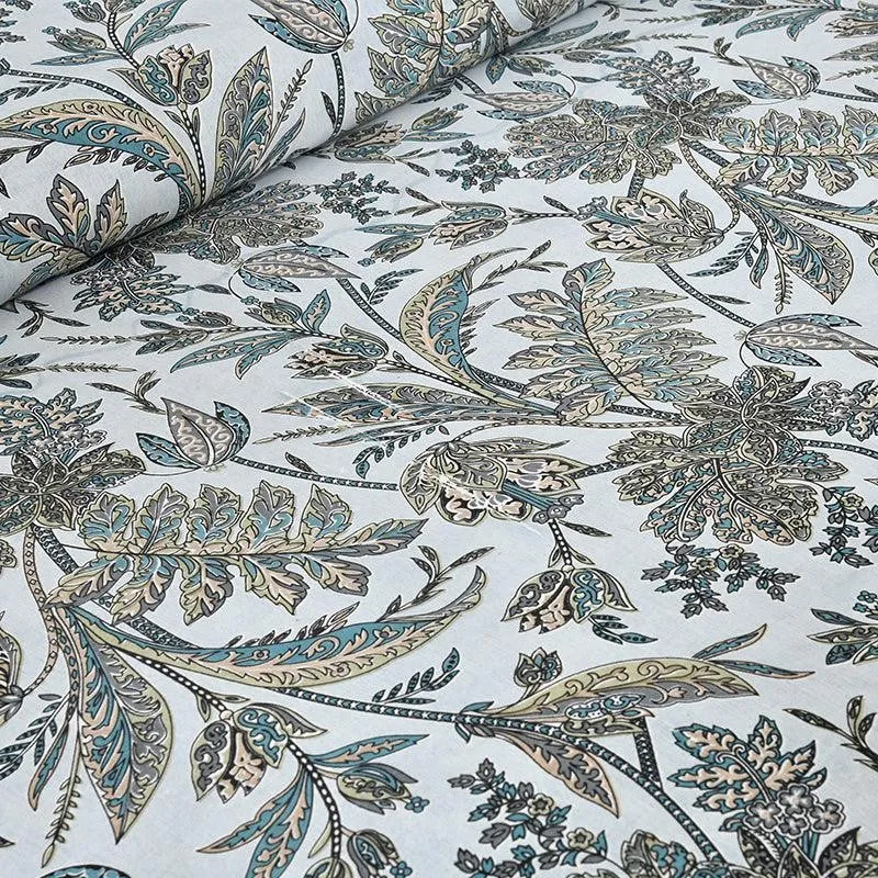 Mohitaa Printed Cotton Bedsheet (Green) - 160 TC media 4