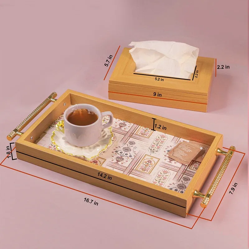 Aura Tray with Tissue Holder - Two Piece Set media 9