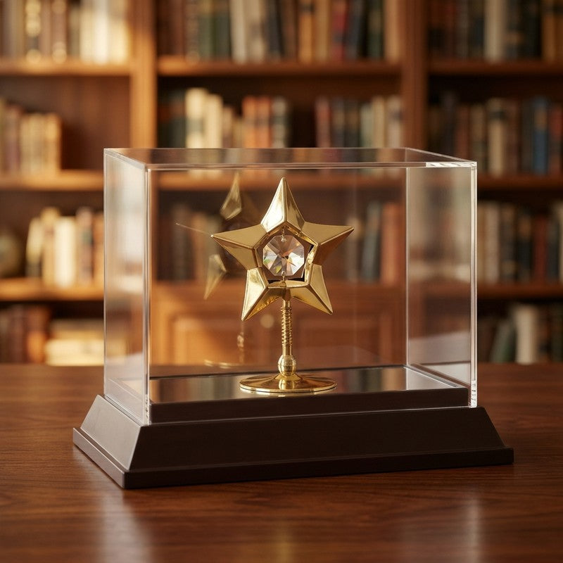 Classic Star 24K Gold Plated Mild Steel Showpiece