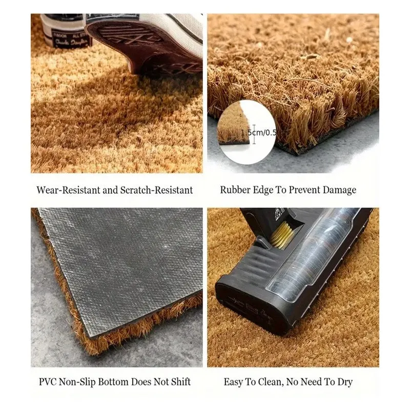 Cycle Bloom Coir Door Mats - Brown media 6