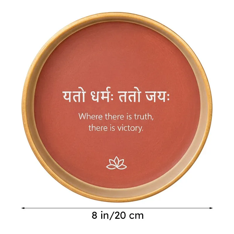 Pathn of Victory Terracotta Wall Plate media 7