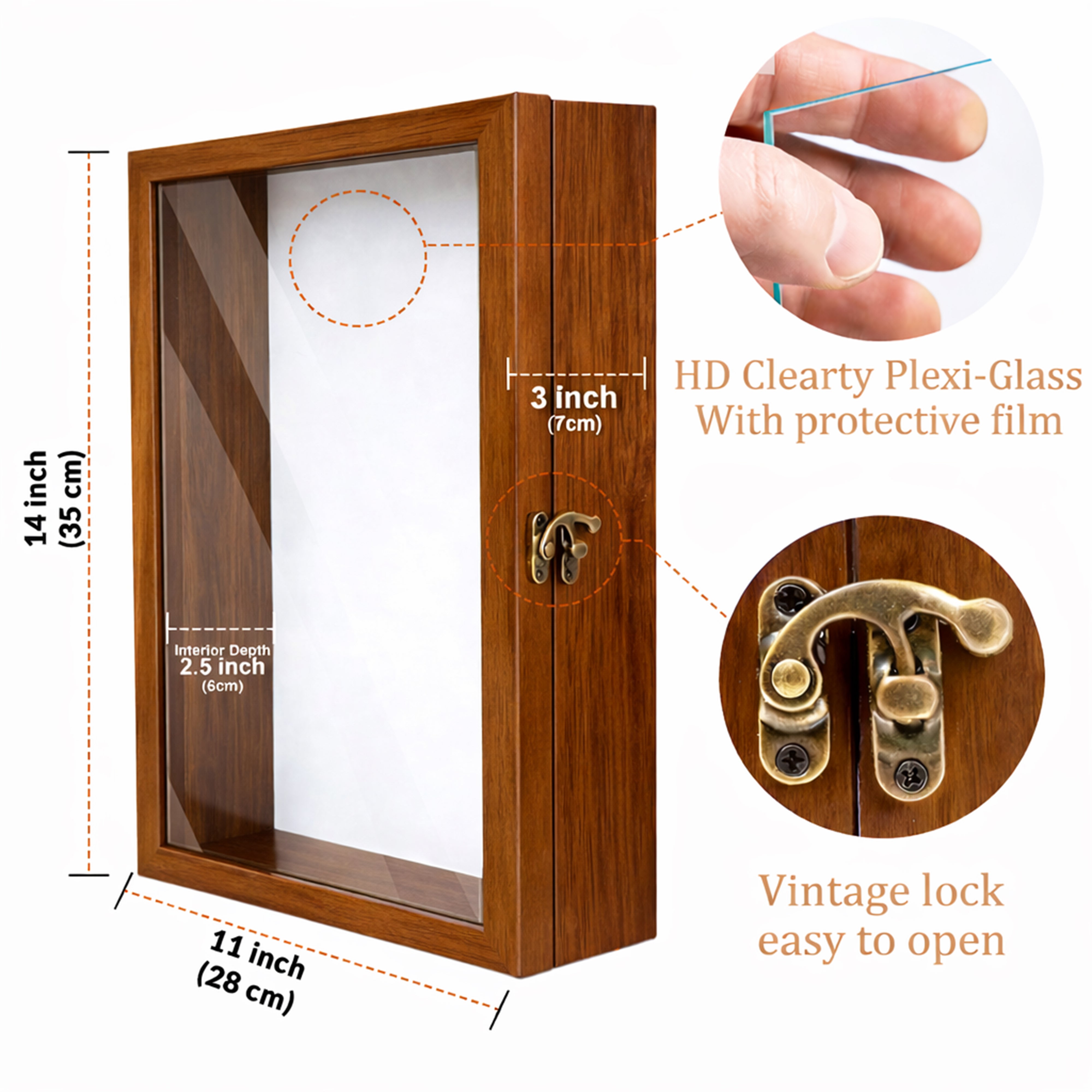 WoodEdge MDF Shadow Box - Brown media 4