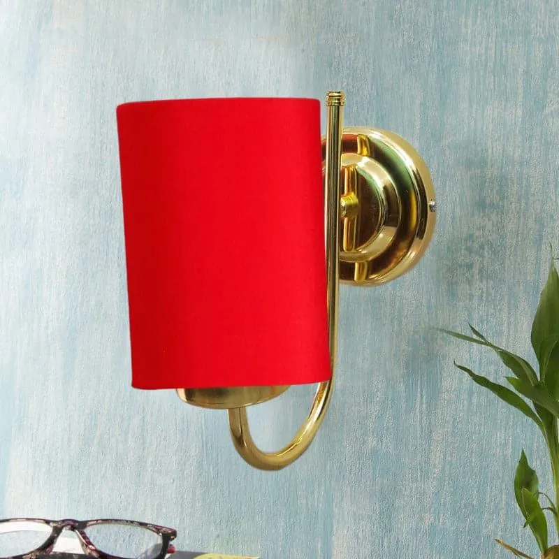 Galora Hepa Fabric & Metal Wall Lamp - Red media 3