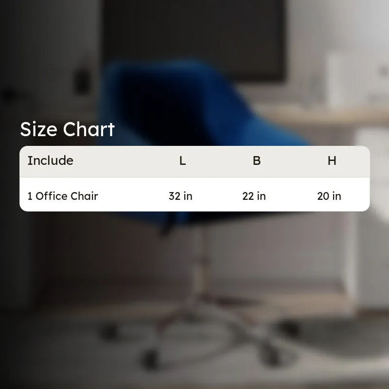 Seatron Metal Office Chair - Blue media 11
