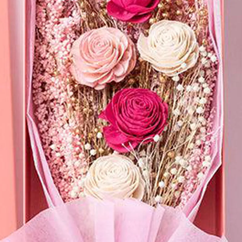 Timeless Fuschia Bloom Naturally Dried Boquet Box media 3