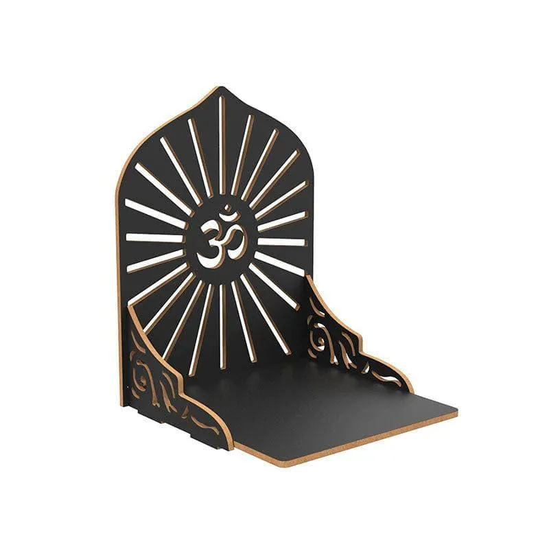 Divine Sanctuary Religious Wall Shelf - Black media 4