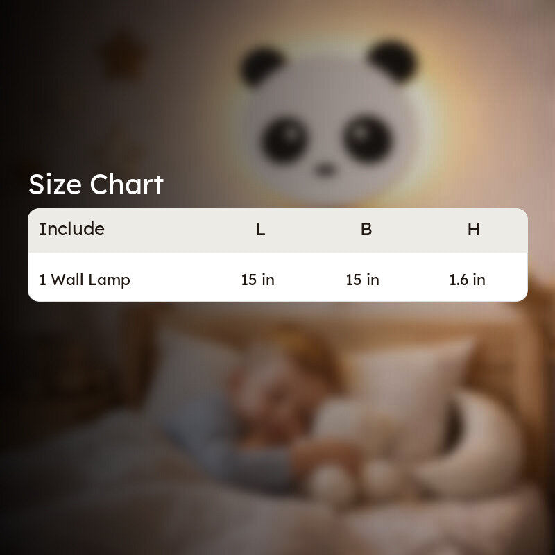Panda Battery Operated MDF Wall Lamp media 12