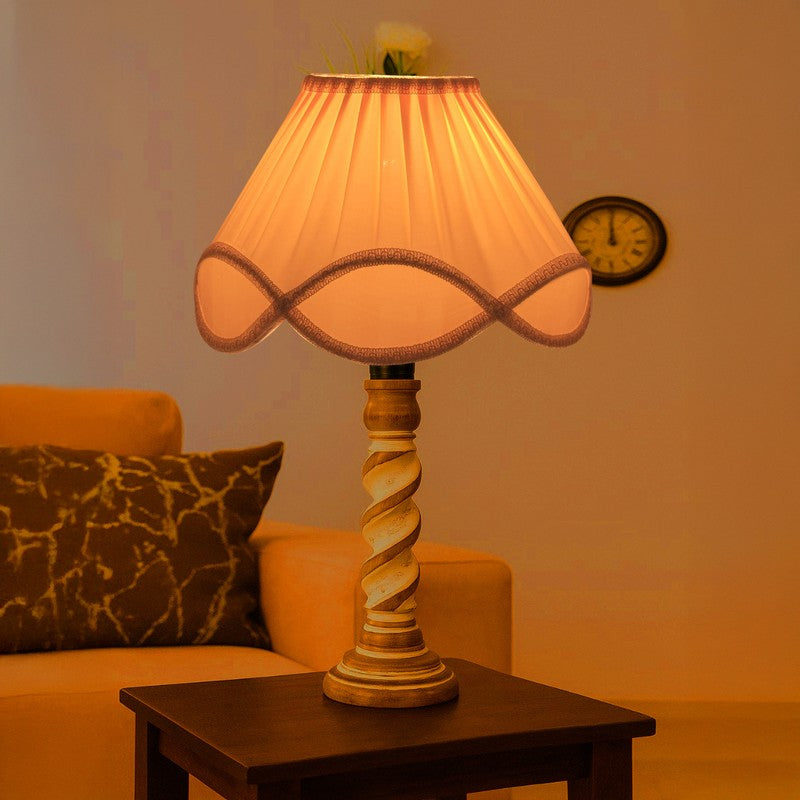 Modera Mylo Wooden Table Lamp - White