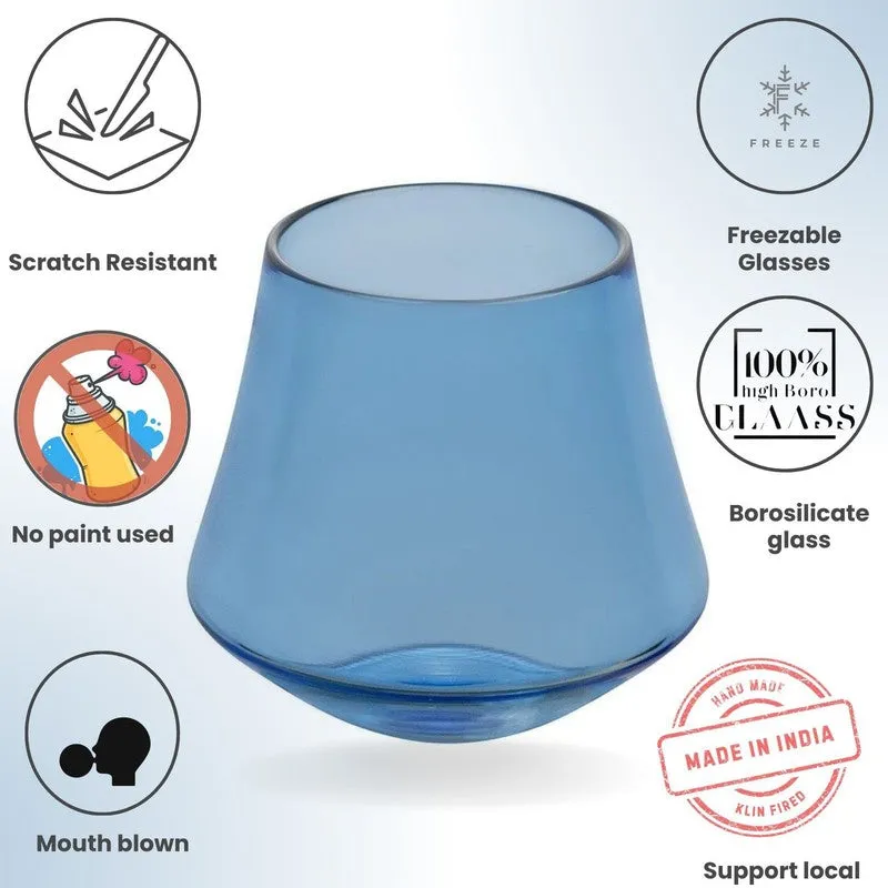 Amber Glow Whiskey Glasses(260 mL) - Set Of Six media 5